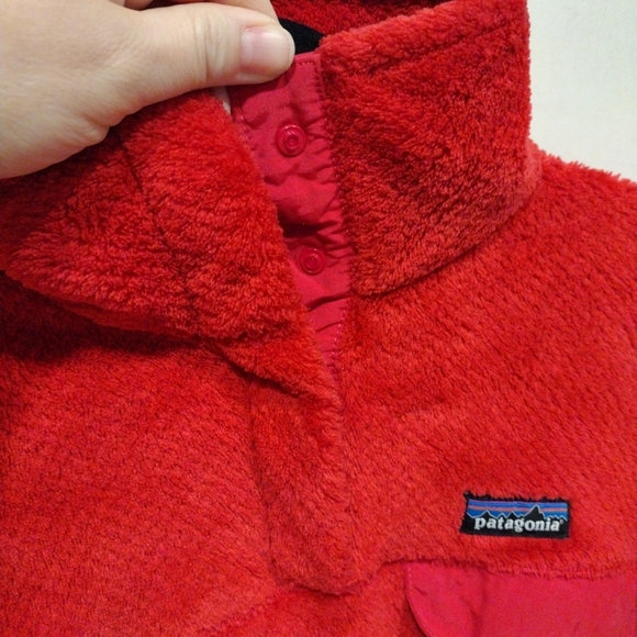 Patagonia Women's Pink Re-Tool Snap-T Fleece Pullover Sweater M-Hiking Outdoor - Picture 3 of 10